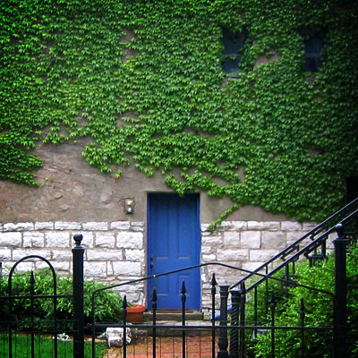 Blue doors