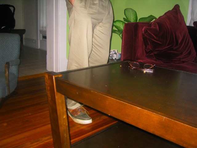 The table